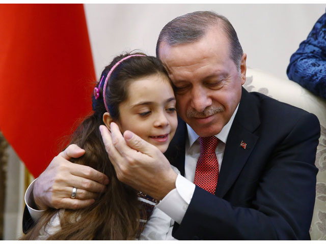 turkish president receives bana and her family at his palace photo twitter rt erdogan