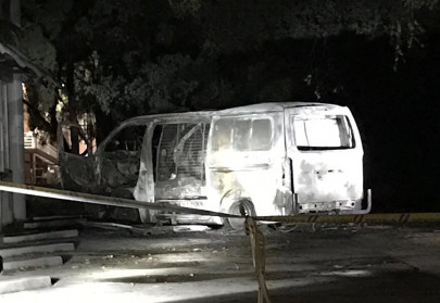 gas laden van crashes into christian lobby headquarters in australia