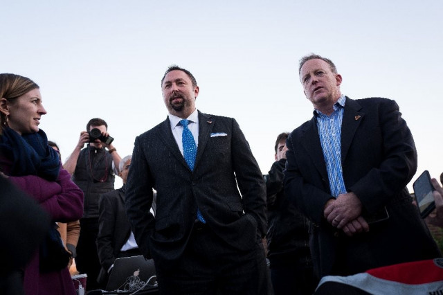 sean spicer r is named white house press secretary and jason miller c is named white house director of communication photo afp sean spicer r is named white house press secretary and jason miller c is named white house director of communication photo afp