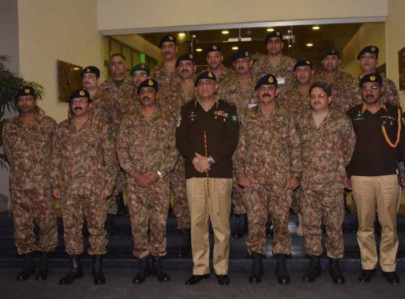 gen qamar javed bajwa visits ispr office lauds its role