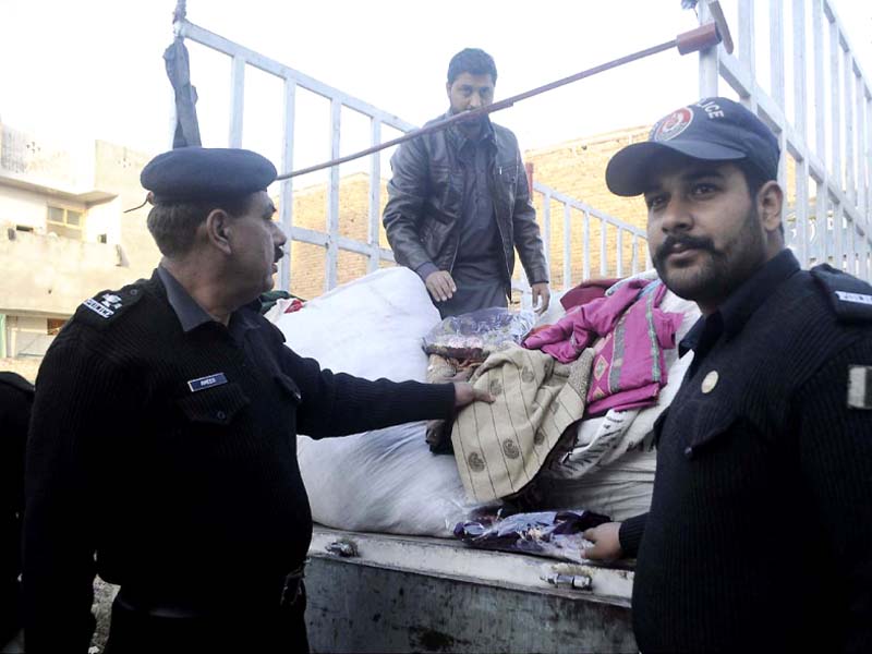 police show stolen bridal dresses recovered from thieves photo nni