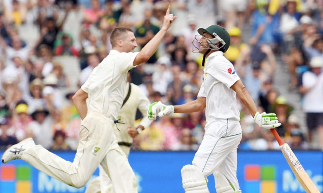 younus khan was cleaned up by a jackson bird delivery on 21 photo afp younus khan was cleaned up by a jackson bird delivery on 21 photo afp