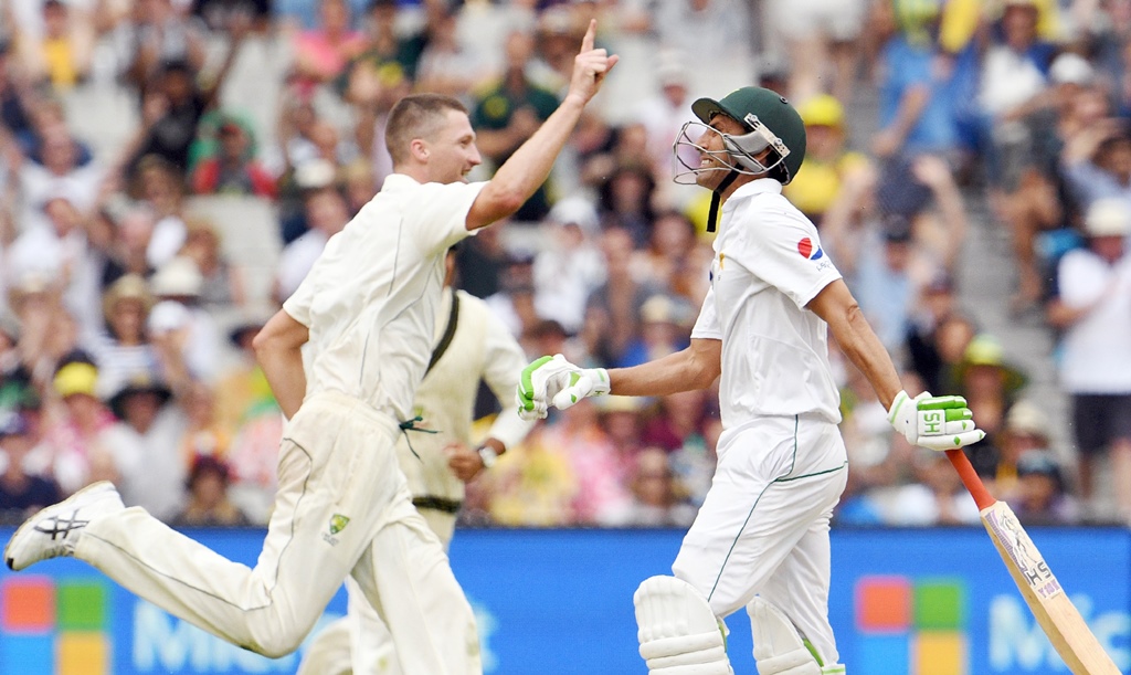 younus khan was cleaned up by a jackson bird delivery on 21 photo afp