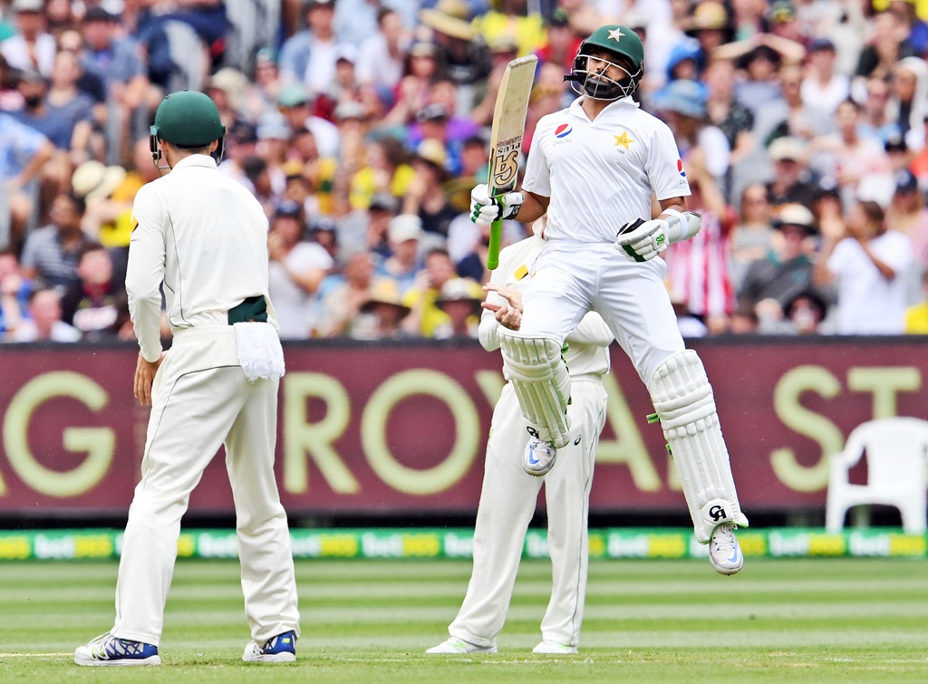 azhar ali scored his 11th test ton in the boxing day test photo afp