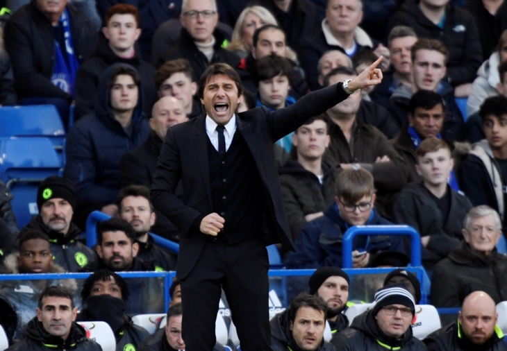 chelsea manager antoine conte during match against bournemouth on december 26 2016 photo reuters