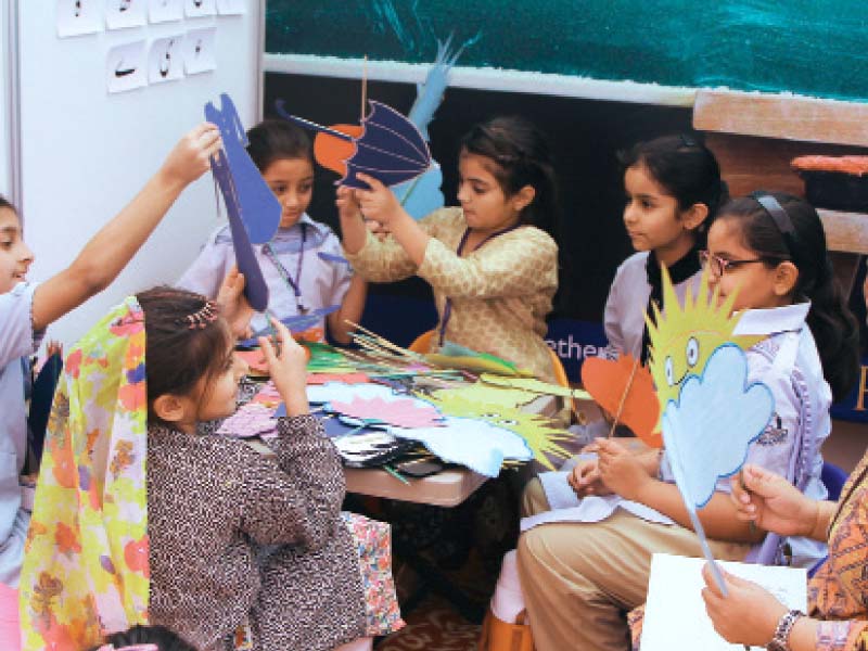 the children s literature festival began on friday with book launches and discussions photo express