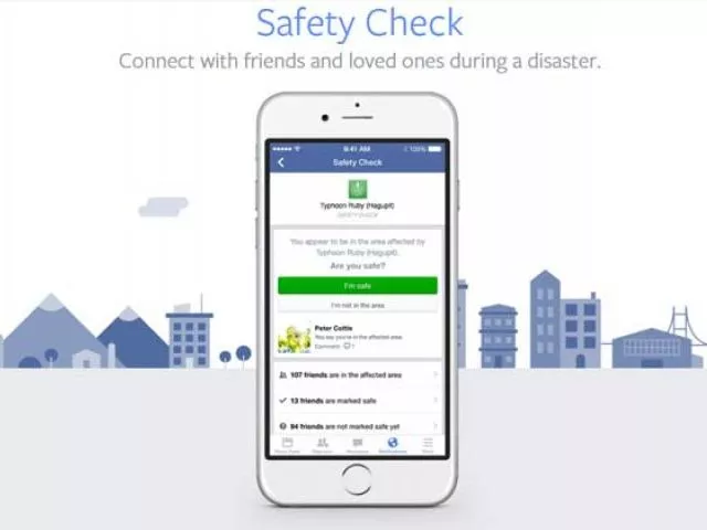 a screenshot of facebook 039 s safety check app a screenshot of facebook 039 s safety check app