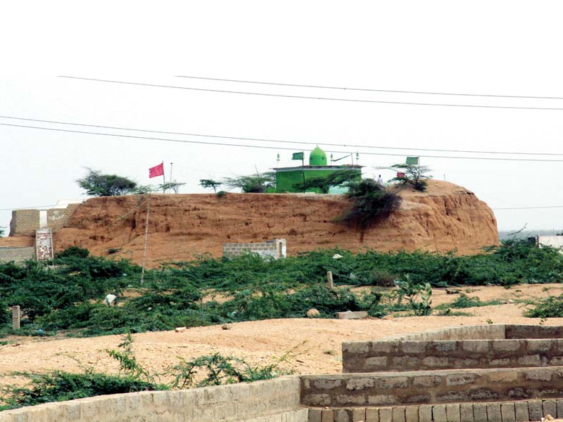 the shrine used to host hundreds of people daily but ever since the spring dried up barely 20 to 30 people arrive here on a daily basis according to the shrine s caretaker photo athar khan express