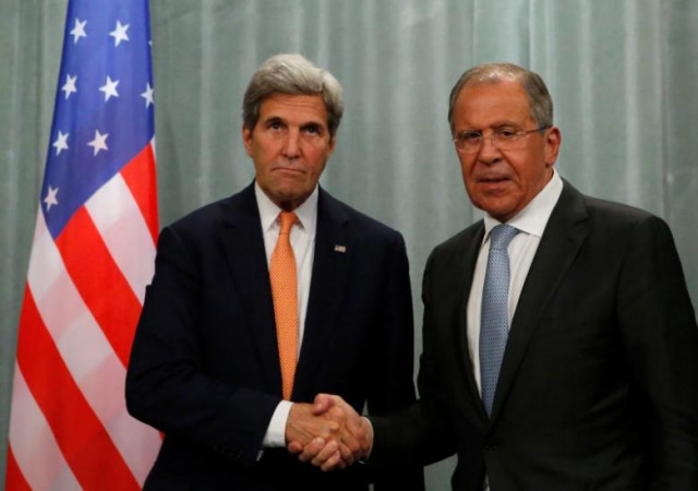 u s secretary of state john kerry l and russian foreign minister sergei lavrov shake hands during a joint news conference photo reuters u s secretary of state john kerry l and russian foreign minister sergei lavrov shake hands during a joint news conference photo reuters
