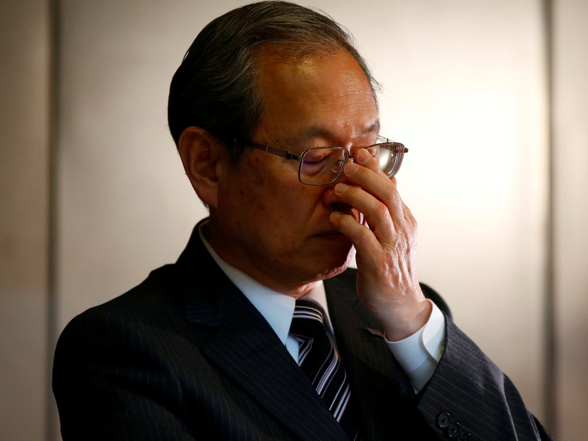 toshiba corp president and ceo tsunakawa photo reuters