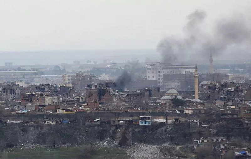buildings which were damaged during the security operations photo reuters buildings which were damaged during the security operations photo reuters