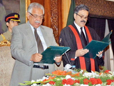elevation justice yahya afridi sworn in as phc chief justice