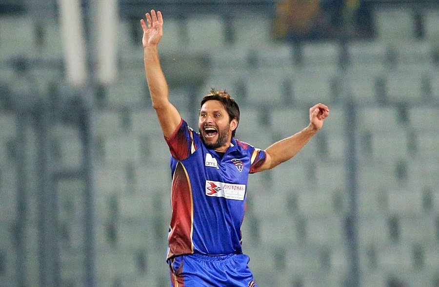 afridi will arrive in karachi on sunday to join team practice at nsk photo courtesy bcb