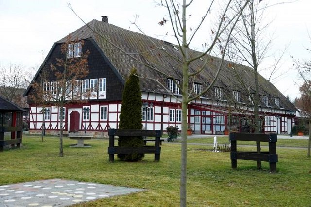 an outside view of the equestrian sports farm quot reitsportanlage jaegerhof quot in biblis germany photo reuters