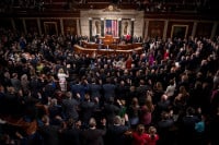 speaker of the house paul ryan c swears in the newly elected members of the house of representatives during the opening of the 115th us congress on january 3 2017 photo afp