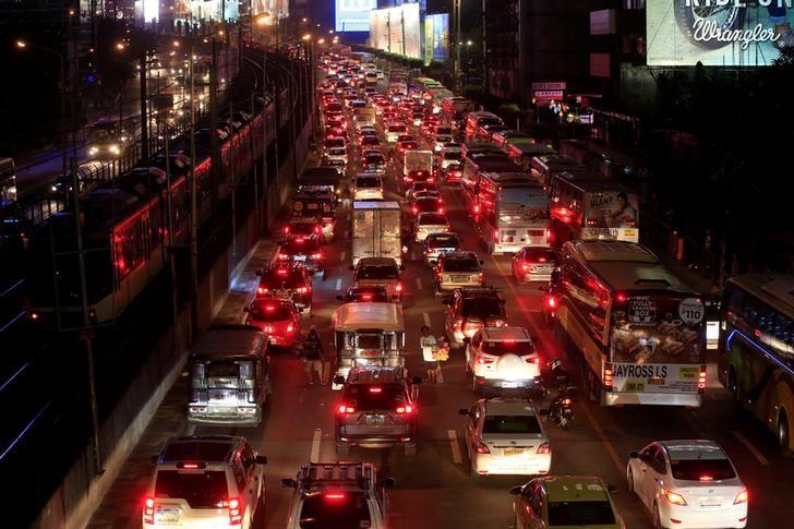 vehicles are seen during heavy traffic on epifanio delo santos avenue edsa in metro manila philippines photo reuters