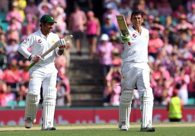 milestone in sight younus khan is on the verge of achieving a peronal landmark photo afp milestone in sight younus khan is on the verge of achieving a peronal landmark photo afp