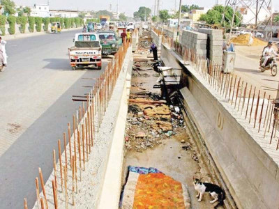 four years later shafeeq morr bridge extension continues at snail s pace