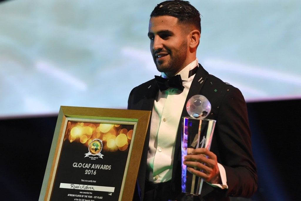 winner mahrez received 361 votes ahead of aubameyang 039 s 313 and mane 039 s 186 with the result announced at the annual confederation of african football caf awards photo afp