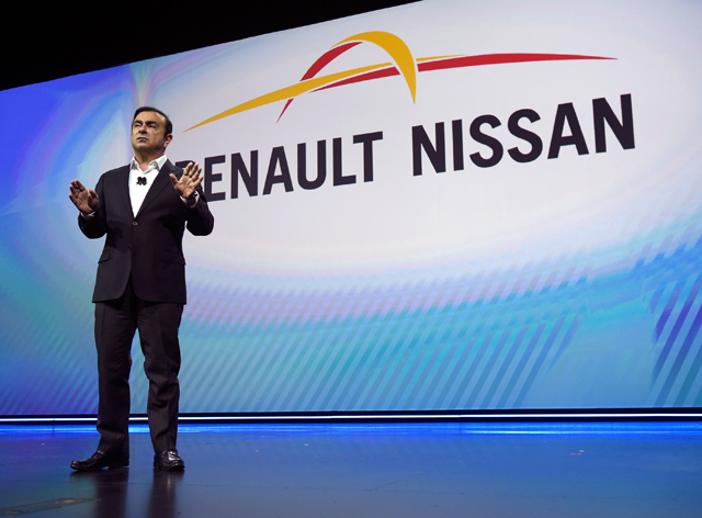 nissan chairman and ceo carlos ghosn delivers a keynote address at ces 2017 at the westgate las vegas resort amp casino on january 5 2017 in las vegas nevada photo afp