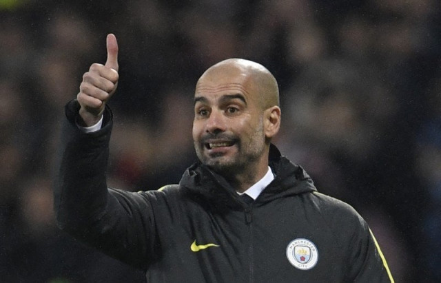 manchester city manager pep guardiola was seen smiling from ear to ear after friday s 5 0 victory over west ham in the fa cup photo reuters manchester city manager pep guardiola was seen smiling from ear to ear after friday s 5 0 victory over west ham in the fa cup photo reuters