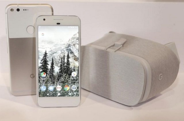 google pixel phones and the google daydream view vr viewer are displayed during the presentation of new google hardware in san francisco photo reuters