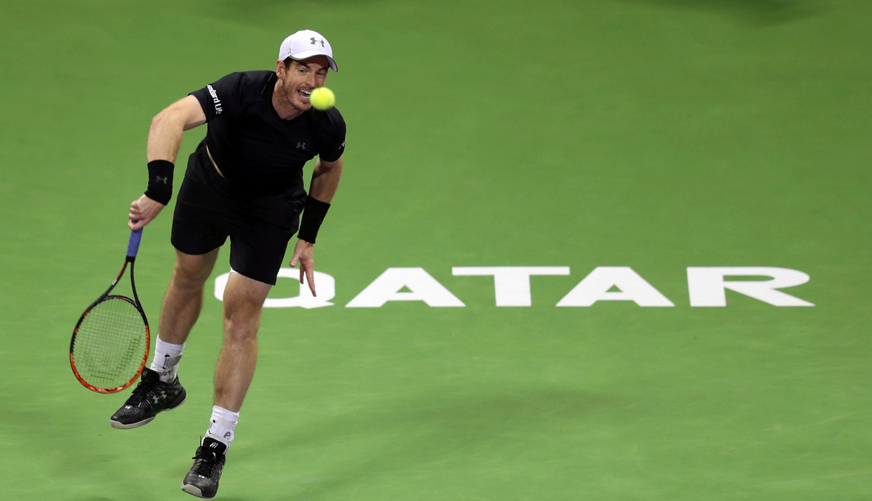 andy murray against tomas berdych in doha qatar photo reuters ibraheem al omari