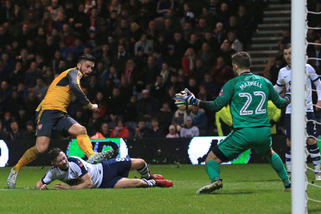 saviour after scoring an equaliser in the league last week giroud once again came to his club 039 s rescue by scoring a late winner in a battling 2 1 defeat of preston in the fa cup photo afp saviour after scoring an equaliser in the league last week giroud once again came to his club 039 s rescue by scoring a late winner in a battling 2 1 defeat of preston in the fa cup photo afp