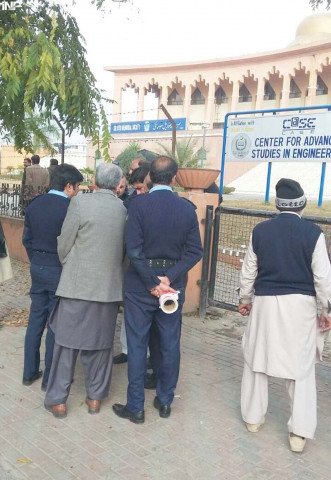 cda and police officials sealing the building photo inp cda and police officials sealing the building photo inp
