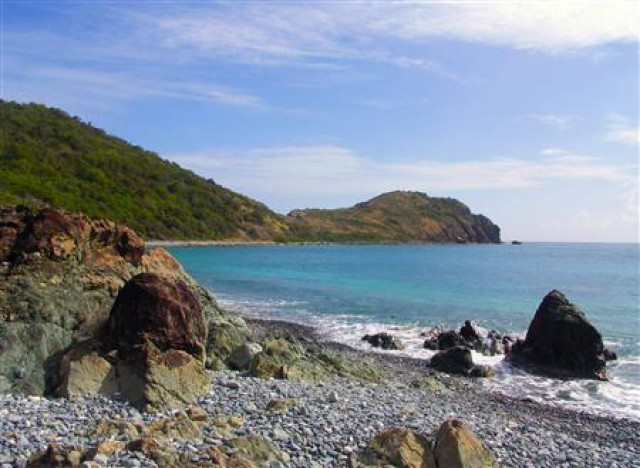 a blue cobblestone beach and trail leading to ram head on the south shore of st john us virgin islands photo reuters a blue cobblestone beach and trail leading to ram head on the south shore of st john us virgin islands photo reuters
