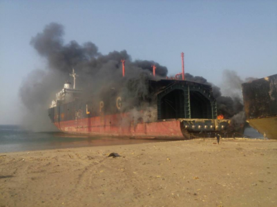 3 killed as fire breaks out at gadani shipbreaking yard