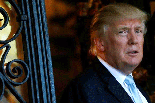 us president elect donald trump speaks briefly to reporters between meetings at the mar a lago club in palm beach florida us december 28 2016 photo reuters