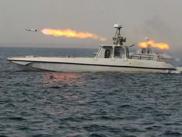 a rocket fires from an iranian military boat during velayat 90 war game on sea of oman near the strait of hormuz in southern iran december 30 2015 photo reuters a rocket fires from an iranian military boat during velayat 90 war game on sea of oman near the strait of hormuz in southern iran december 30 2015 photo reuters