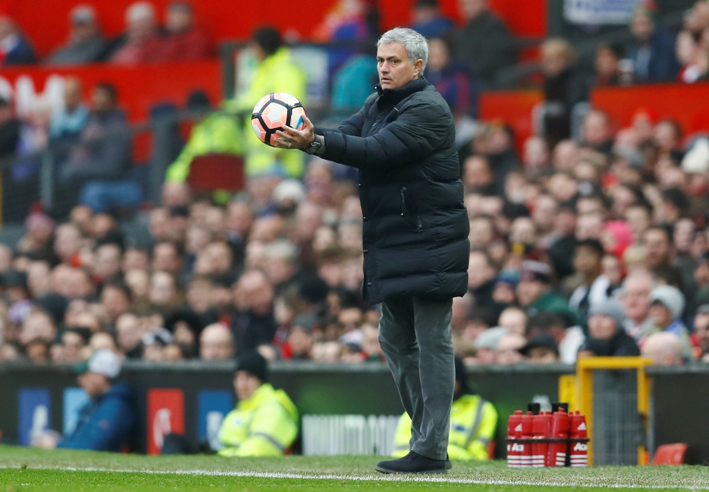 manchester united manager jose mourinho on the sidelines photo reuters