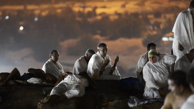 pilgrims gather on mount arafat where muslims believe that the prophet mohammed delivered his final hajj sermon photo afp