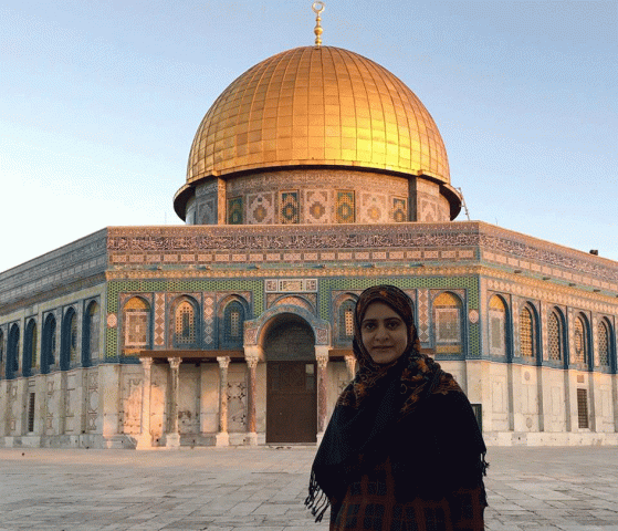 madeeha anwar chaudhry at the dome of the rock in jerusalem photo courtesy facebook com madeehaanwar madeeha anwar chaudhry at the dome of the rock in jerusalem photo courtesy facebook com madeehaanwar