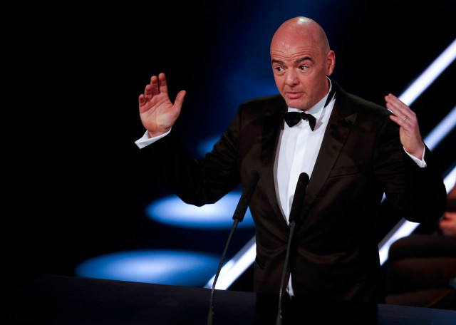 fifa president gianni infantino during an award ceremony photo reuters ruben sprich fifa president gianni infantino during an award ceremony photo reuters ruben sprich