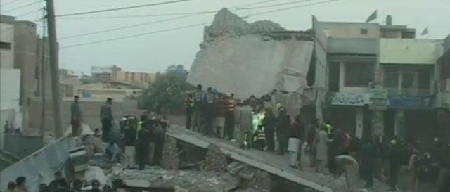 express news screen grab of the collapsed building express news screen grab of the collapsed building