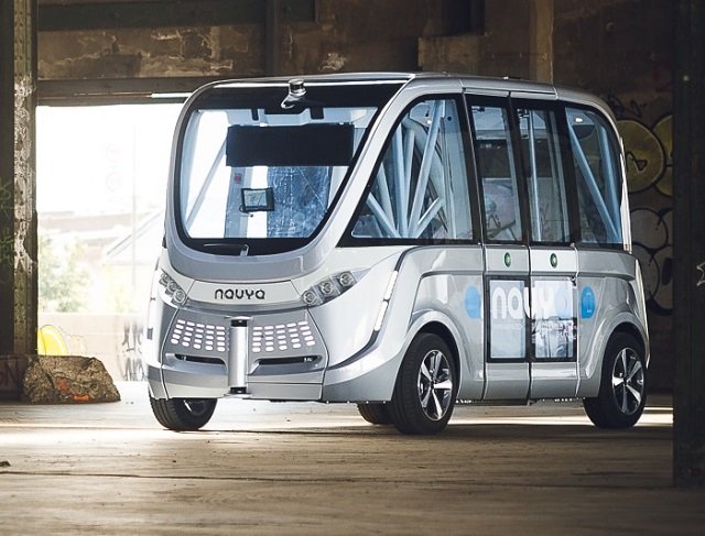 arma shuttles are among the first fully autonomous electric powered public transit program photo navya