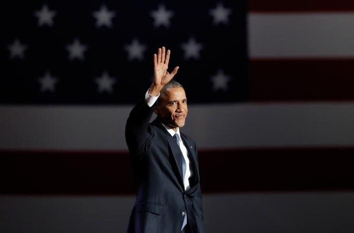 president barack obama acknowledges the crowd as he arrives to deliver his farewell address in chicago illinois photo reuters