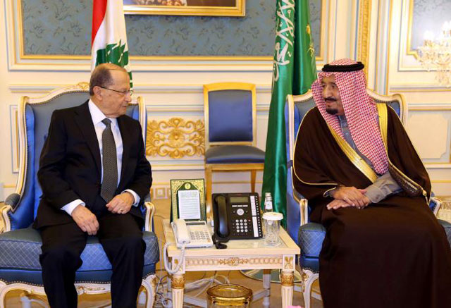 Lebanon's Aoun visits Riyadh to mend fences with Saudi Arabia