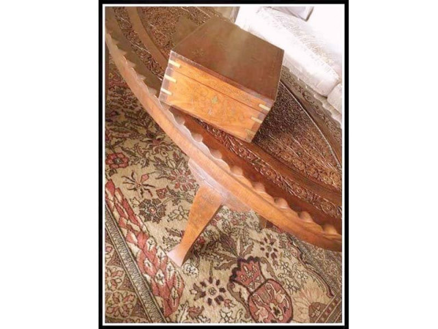 yves lemonnier bought this jewelry box and table from karachi during the three times that he visited the city in the 1980s photo courtesy phillippe lemonnier yves lemonnier bought this jewelry box and table from karachi during the three times that he visited the city in the 1980s photo courtesy phillippe lemonnier