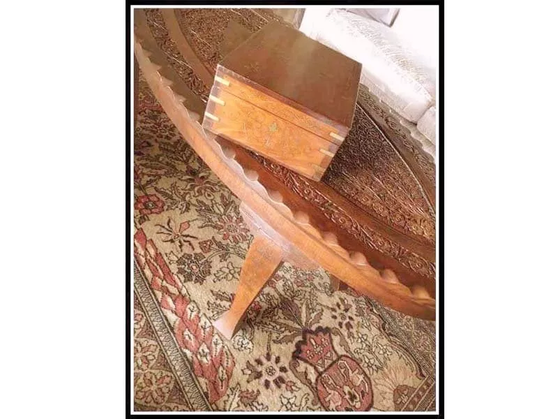 yves lemonnier bought this jewelry box and table from karachi during the three times that he visited the city in the 1980s photo courtesy phillippe lemonnier yves lemonnier bought this jewelry box and table from karachi during the three times that he visited the city in the 1980s photo courtesy phillippe lemonnier