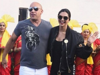 vin diesel lands in india with deepika padukone gets grand welcome vin diesel lands in india with deepika padukone gets grand welcome