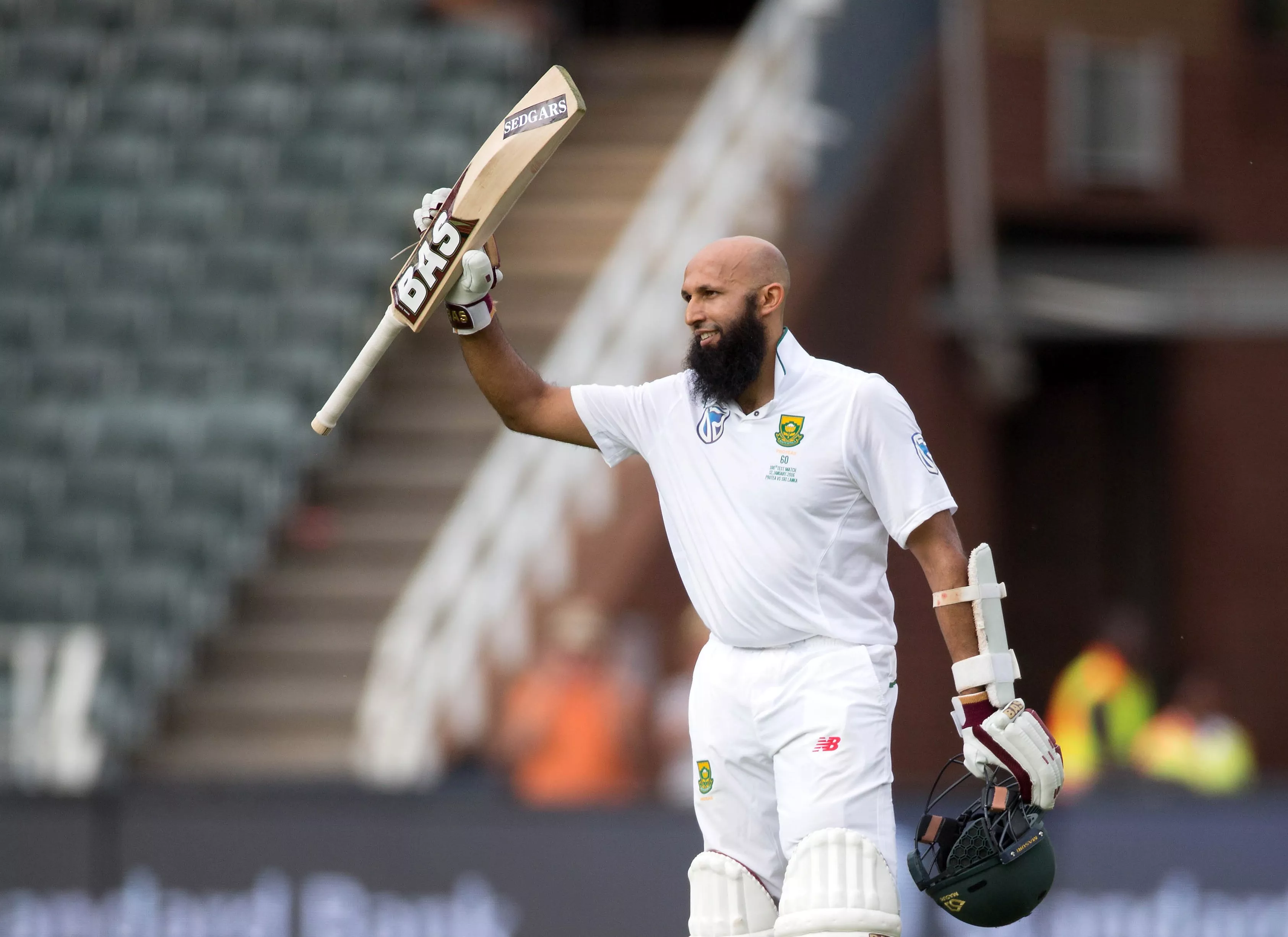south africa 039 s hashim amla celebrates scoring a century in his 100th test against sri lanka on january 12 2016 photo reuters south africa 039 s hashim amla celebrates scoring a century in his 100th test against sri lanka on january 12 2016 photo reuters