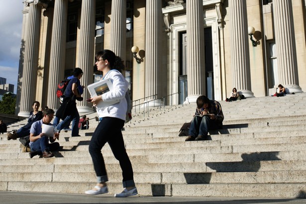 a student walks across the campus of columbia university in new york october 5 2009 photo reuters