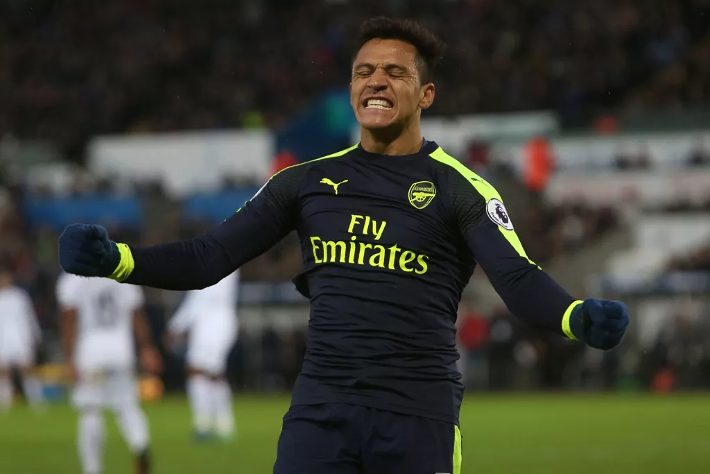 subbed of sanchez was unhappy at being taken off in the final quarter against swansea as wenger sought to give the returning welbeck some valuable game time photo afp subbed of sanchez was unhappy at being taken off in the final quarter against swansea as wenger sought to give the returning welbeck some valuable game time photo afp