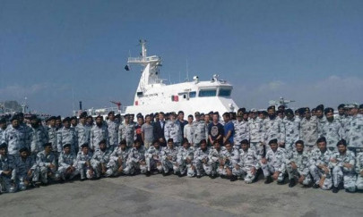 two chinese vessels arrive to secure gwadar port