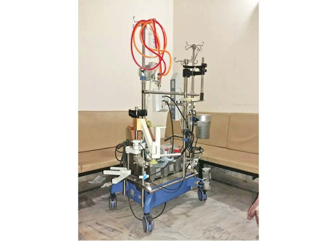 the government has provided a new angiography and gamma ray machine that awaits installation photo express the government has provided a new angiography and gamma ray machine that awaits installation photo express