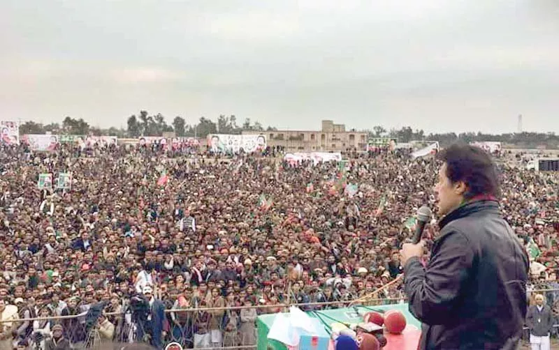 imran khan addresses a public gathering in dera ghazi khan photo inp imran khan addresses a public gathering in dera ghazi khan photo inp